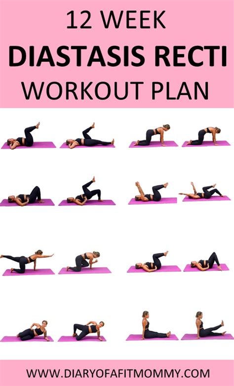 12 Week Diastasis Recti Home Workout Plan - Diary of a Fit Mommy