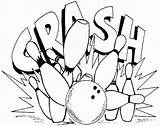 Bowling Coloring Pages Printable sketch template