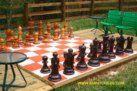 Garden Decoration Ideas - Outdoor Wooden Garden Chess - Perfect for ...