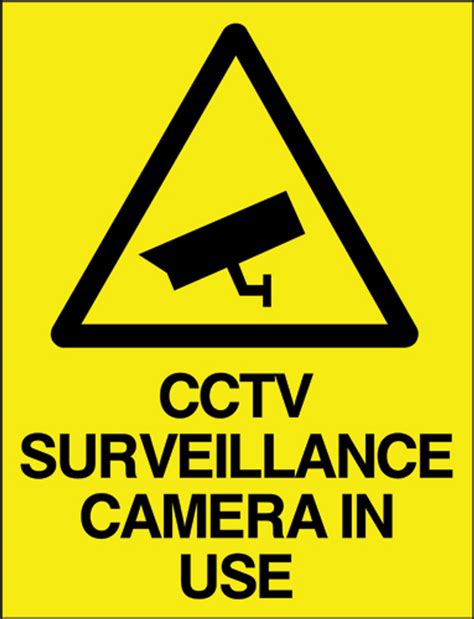 CCTV Surveillance camera in use sign