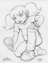 Inspector Gadgets Penny Is On The Case By SatyQ DeviantArt sketch template