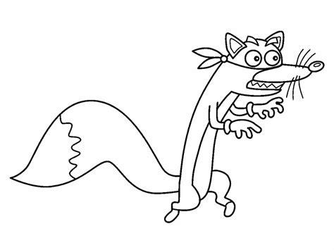 Swiper the Fox coloring page - Coloring Pages 4 U