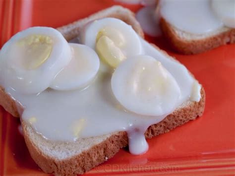 Creamed Eggs On Toast Recipe | CDKitchen.com