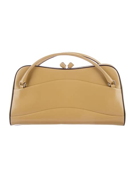 Prada Leather Kiss-Lock Bag - Handbags - PRA162330 | The RealReal