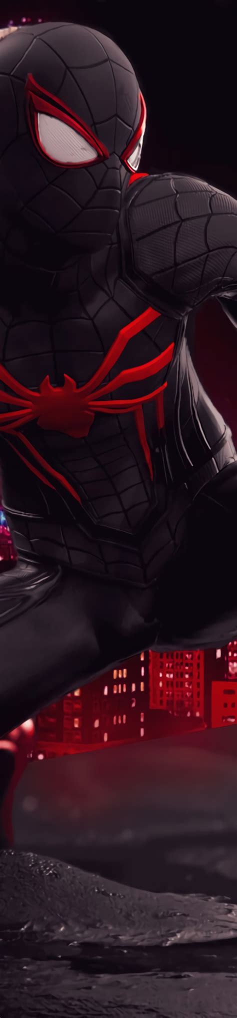 700x3000 Spider Man Red And Black Suit Art 700x3000 Resolution ...