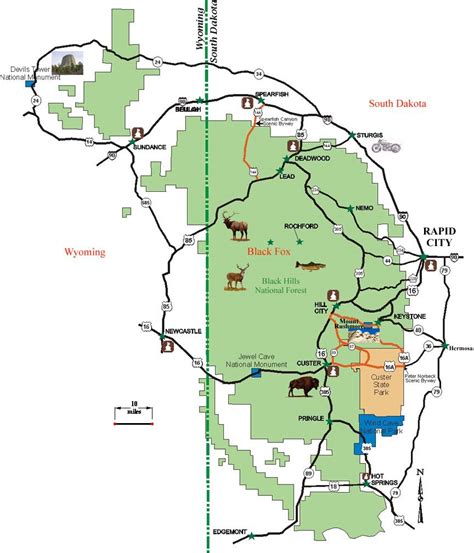 Black Hills National Forest Map - Maping Resources