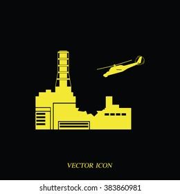 Chernobyl Nuclear Power Station Chernobyl Icon Stock Vector (Royalty Free) 383860981 | Shutterstock