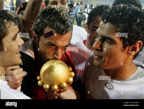 Ahmed hassan africa cup trophy hi-res stock photography and images - Alamy