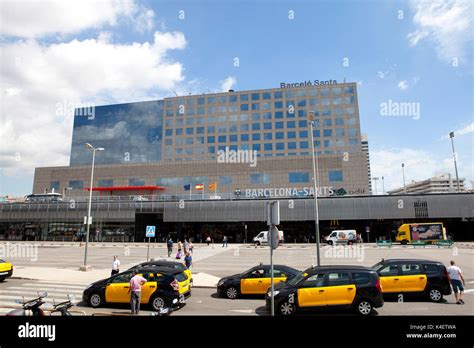 Barcelona Sants railway station in Barcelona the capital and largest city of Catalonia, in Spain ...