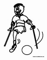 Crutches Coloring Pages sketch template