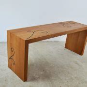 Bench with wrought iron inlay - Creative iron