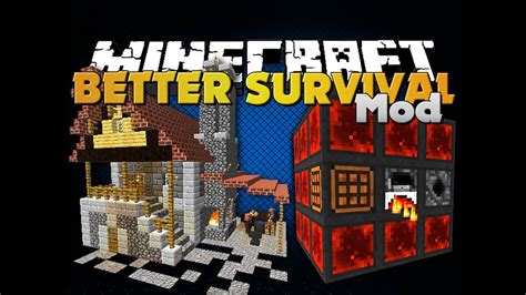 Minecraft - BETTER SURVIVAL MOD - FOUR GREAT MODS - YouTube