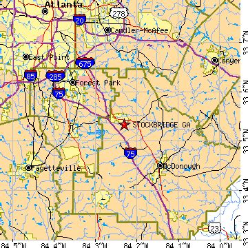 Stockbridge, Georgia (GA) ~ population data, races, housing & economy