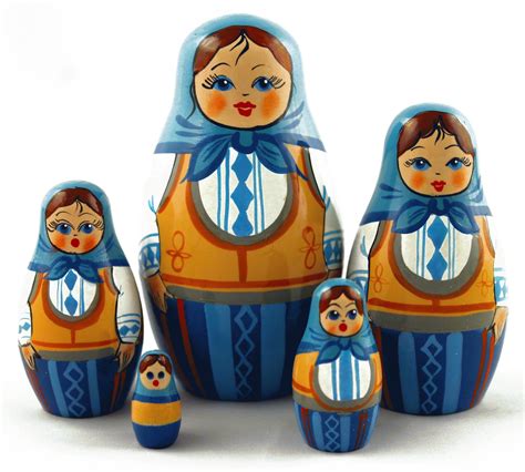 Light blue matryoshka on Matryoshka.biz