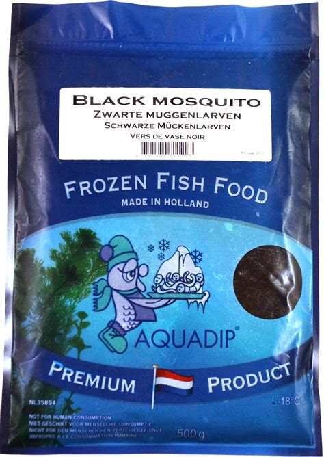 Black mosquito larvae - 500 gram flatpack - frozen - AQUADIP