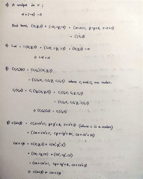 [Solved] Verify all vector space axioms and determine, if the set of ...