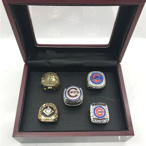 5 Chicago Cubs MLB World Series championship rings set - MVP Ring