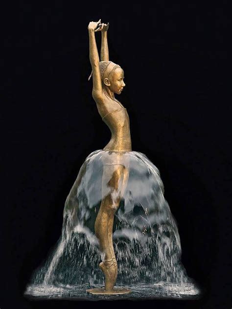 Polish Sculptor Makes Water Complete Her Bronze Fountain Sculptures | Bored Panda