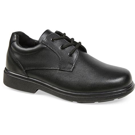 B Collection Women's Coated Leather Lace Up Shoes - Black | BIG W