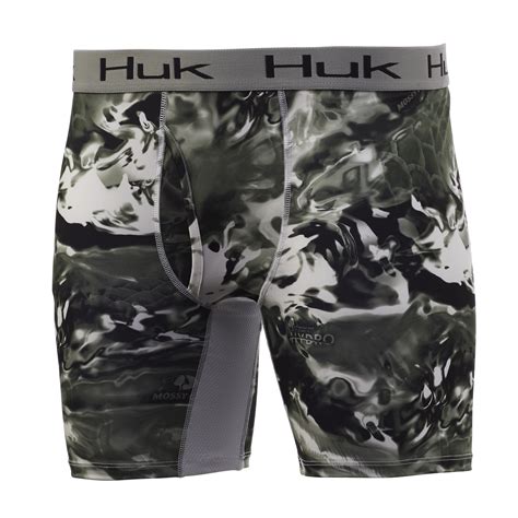 Huk Mossy Oak Boxer Brief (Mossy Oak Hydro Freshwater, Medium) - Walmart.com