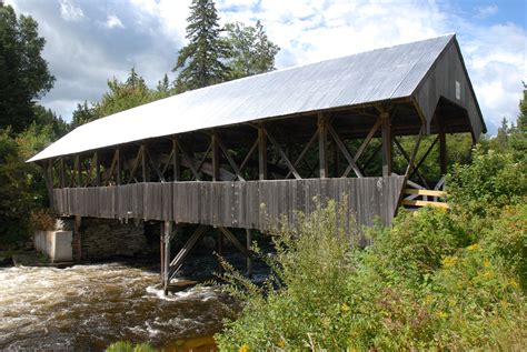 Bacon Road Bridge in the lower village of Pittsburg, NH. Visit the ...