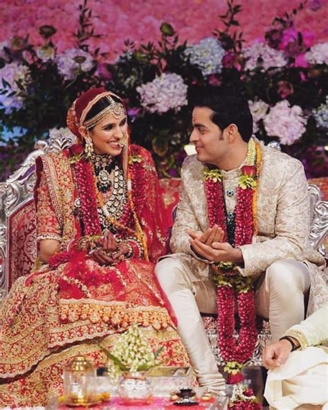 Akash Ambani and Shloka Mehta get married in a grand wedding ceremony ...