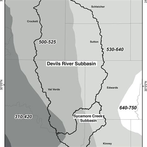 Location map of the Devils River watershed, central Texas. | Download Scientific Diagram