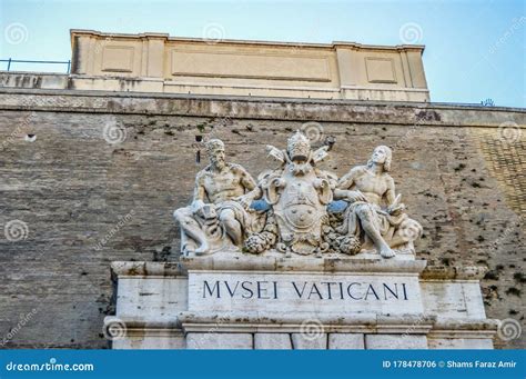 Main Entrance of the Vatican City Museums in Italy Editorial Photo ...