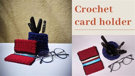 How to crochet CARD HOLDER. - YouTube