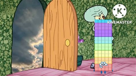 Squidward kicks out to numberblocks 75! 🦑😡😃 - YouTube