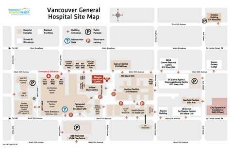 Vancouver general hospital map - Vgh hospital map (British Columbia ...