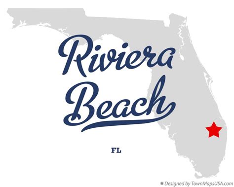 Map of Riviera Beach, FL, Florida