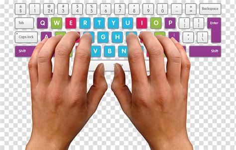 Typing With 2 Fingers Clipart