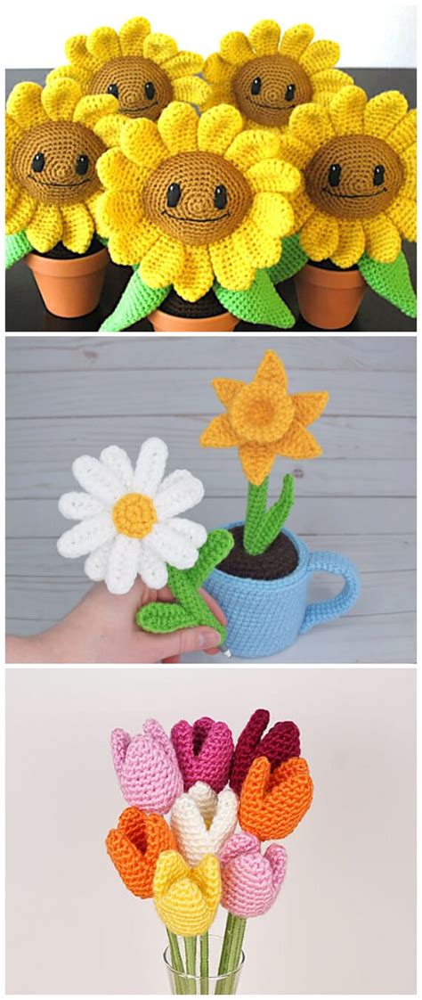 Top 3 Crochet Flower Amigurumi Patterns - Crochet Kingdom