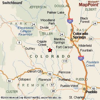 Victor, Colorado Area Map & More