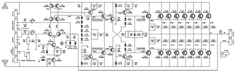 2000W Class AB Power Amplifier | Electronic Schematic Diagram