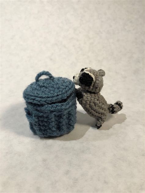 Raccoon Miniature Crochet Stuffed Animal - Etsy