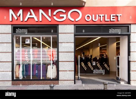 Spanish multinational clothing brand Mango outlet store in Spain Stock ...