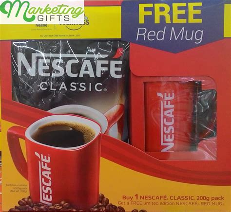 Marketing Gifts: Branded Red Mug from Nestlé Nescafe Classic