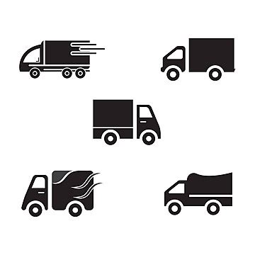 Delivery Truck Icon Trailer Quality Export Vector, Trailer, Quality, Export PNG and Vector with ...