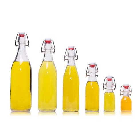 Swing top amber glass bottle - Glass bottle manufacturer-MC Glass