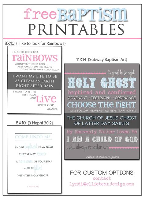 Lds Baptism Program Templates Free Download