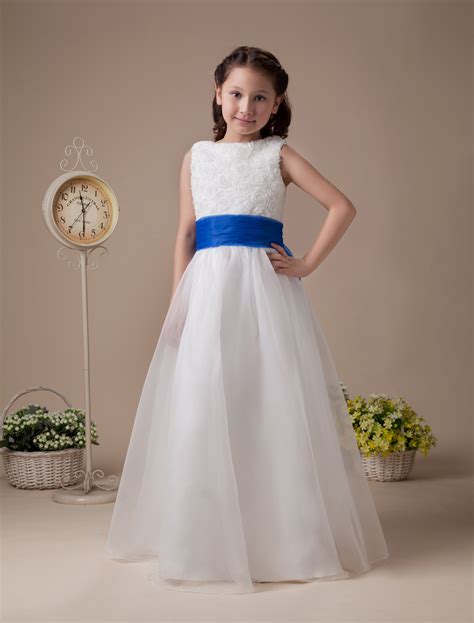 Sweet White Soft Organza Flower Girl Dress - Milanoo.com