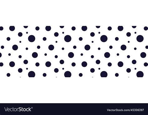 Black and white seamless polka dot pattern Vector Image