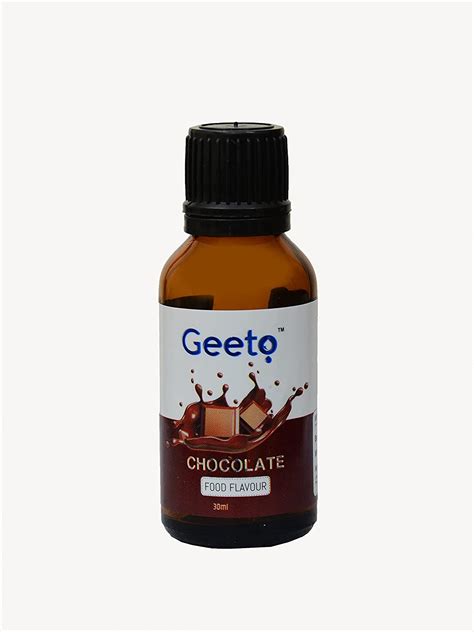 Geeto Food Flavour Essense for Baking Cakes, Cookies, Chocolates, Ice Creams, Desserts, 30ml ...