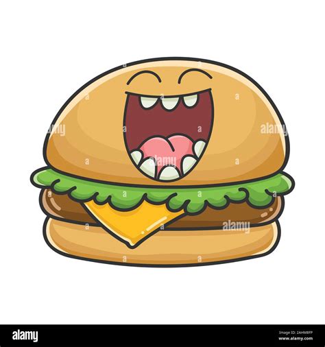 Cartoon character cheese burger hi-res stock photography and images - Alamy