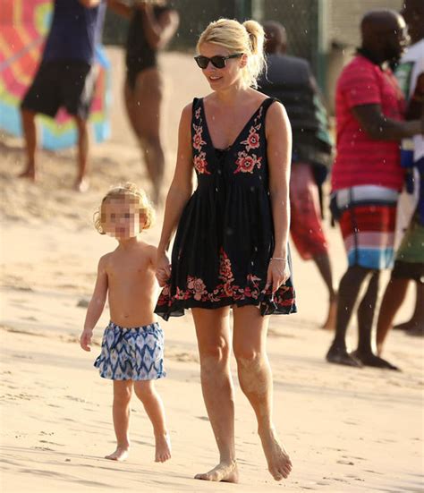 Holly Willoughby sports glowing tan as she enjoys quality time with her kids in Barbados ...