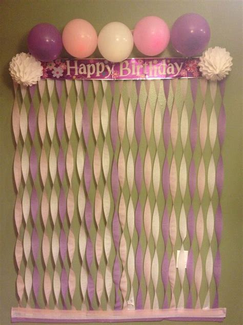 Birthday party decorations, Birthday diy, Diy photo backdrop