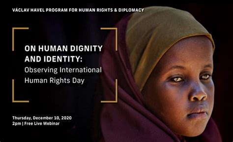 On Human Dignity and Identity: Observing International Human Rights Day ...