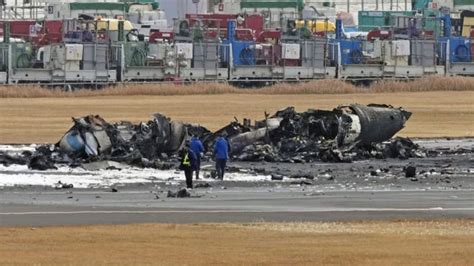 Japan Airlines plane catches fire after collision at Tokyo airport